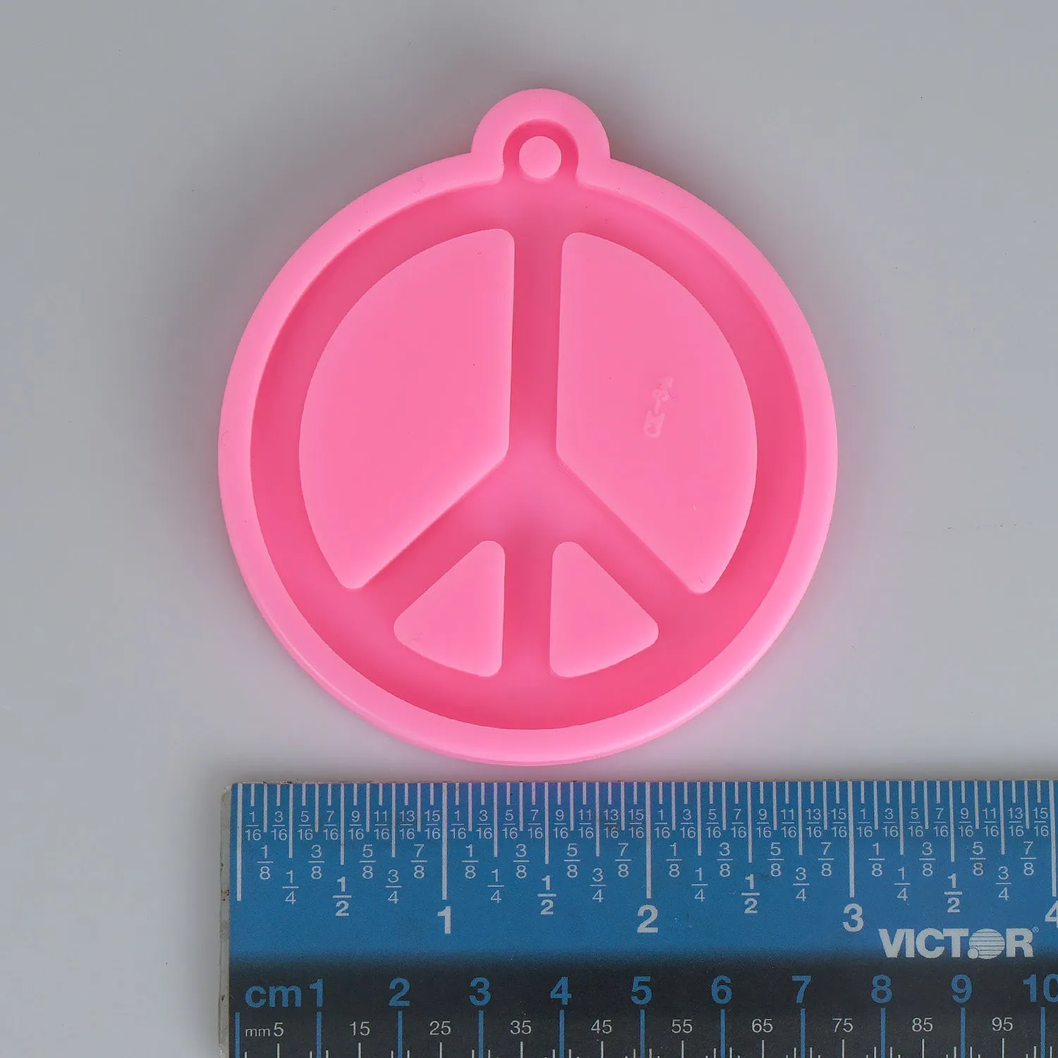 1 piece Peace Sign Silicone Keychain Mold, Resin Keychain Mold, Jewelry Making Mould 10338050