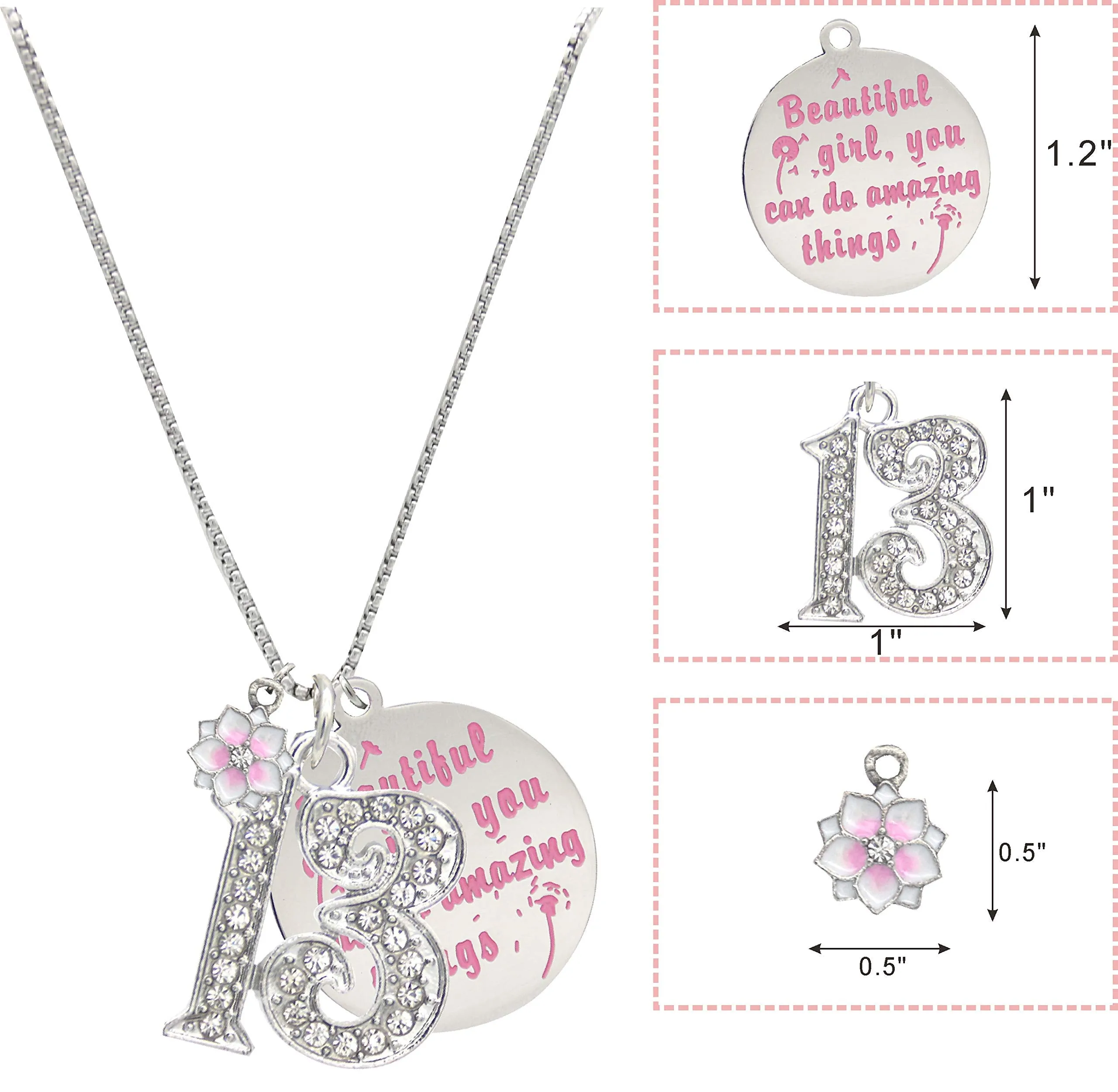 13th Birthday Gifts for Girls, Jewelry for Girls 13 Years Old, Girls 13th Birthday