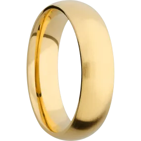 14K Yellow Gold with Satin Finish