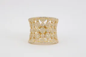 18k Yellow Gold 0.85tcw Diamond Ring Size 6.25 (7.18g.)