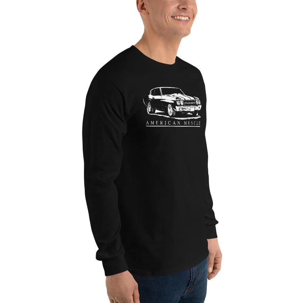 1970 Chevelle SS American Muscle Car Long Sleeve T-Shirt