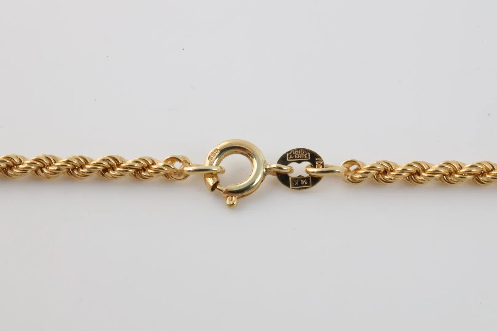 24'' 14k Yellow Gold Rope Chain (15.00g.)