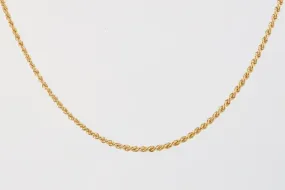 24'' 14k Yellow Gold Rope Chain (15.00g.)