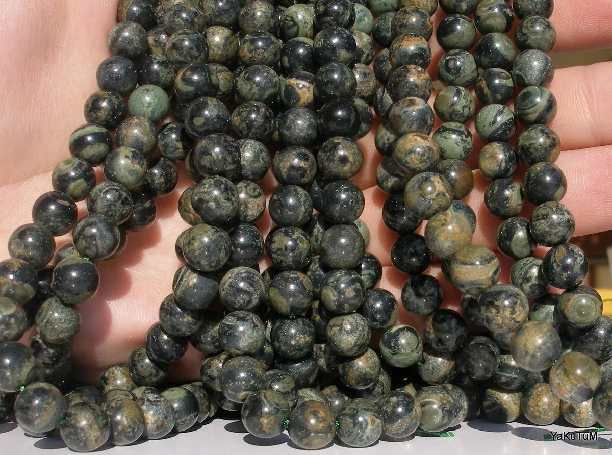 4 Strands Kambaba Jasper 8mm Round Gemstone Beads