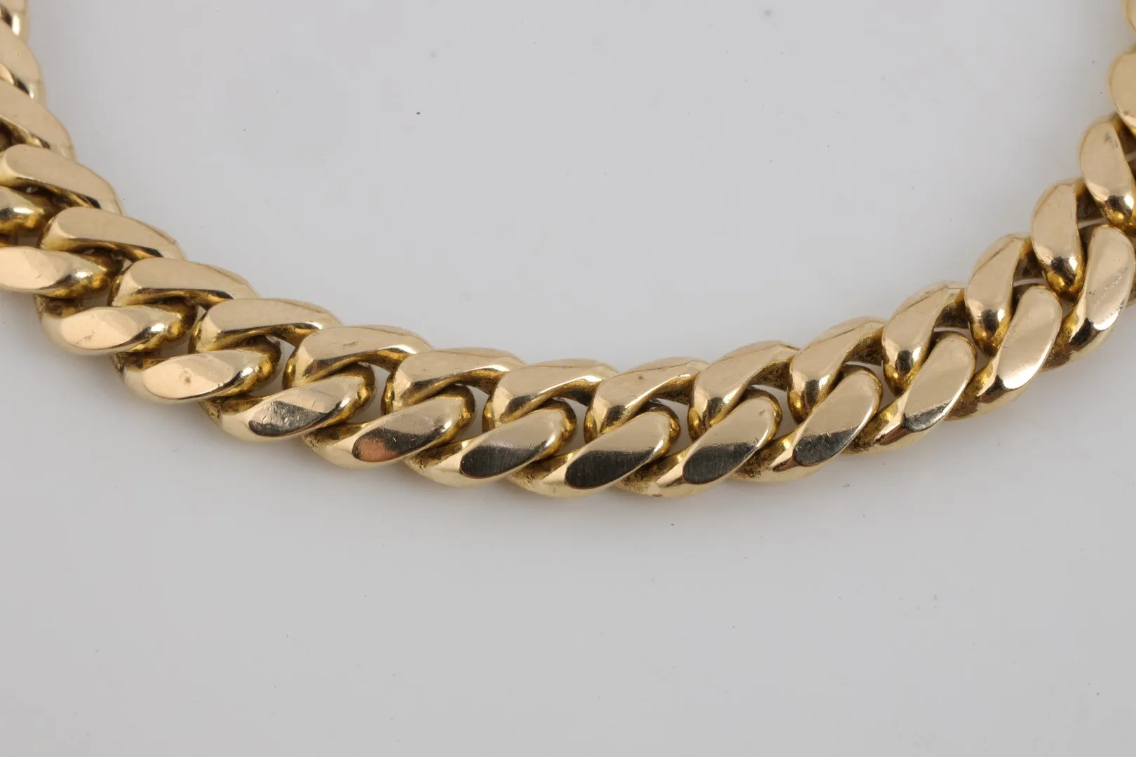 7.5" 14k Yellow Gold Curb Chain Bracelet (36.11g.)