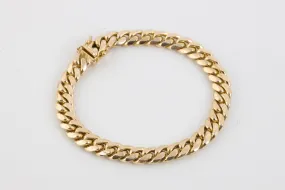 7.5" 14k Yellow Gold Curb Chain Bracelet (36.11g.)