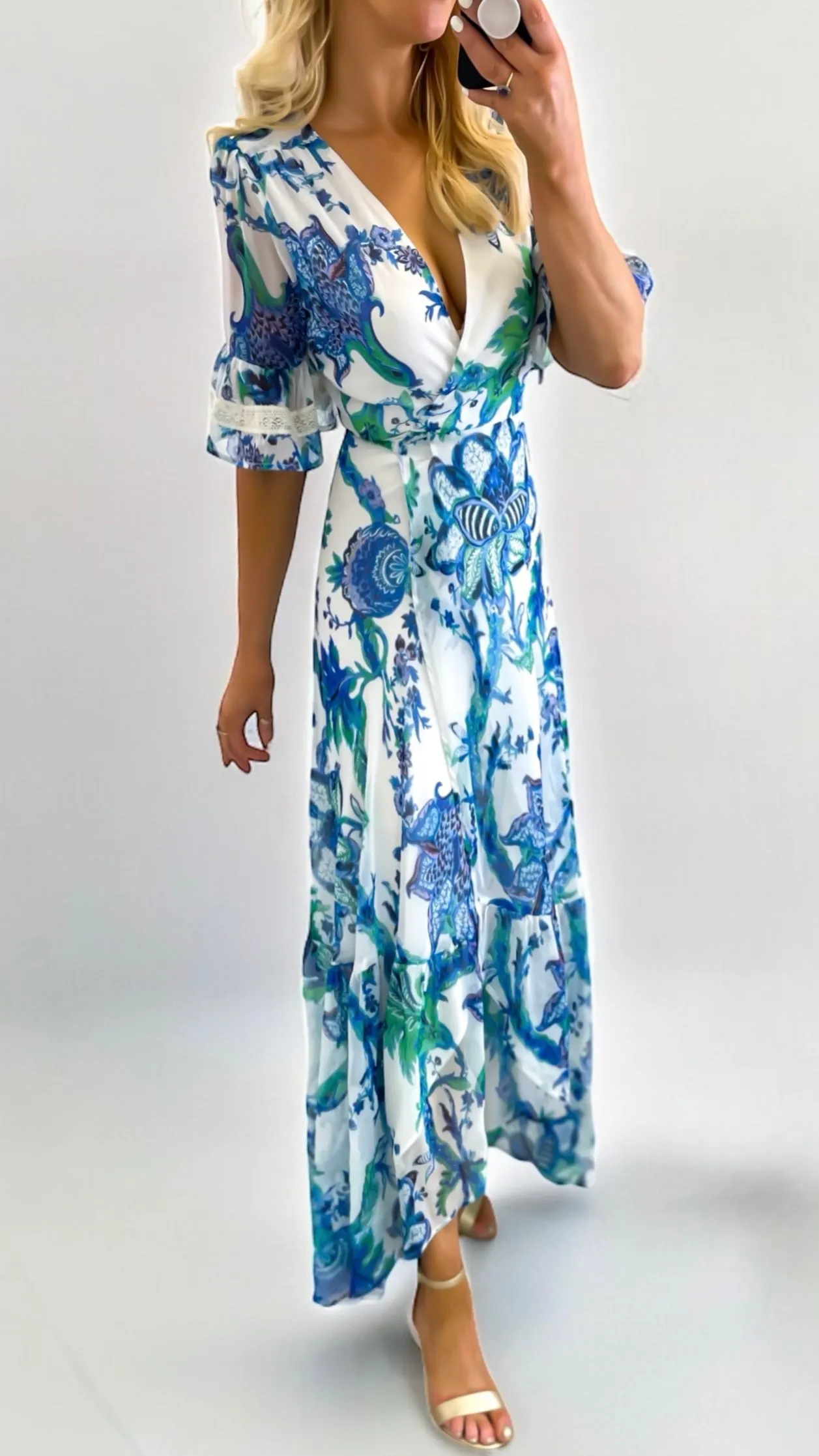 A1740 Hope & Ivy Catalina Wrap Dress