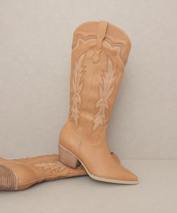 Ainsley - Embroidered Cowboy Boot