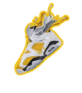 Air Jordan 6 Yellow Ochre | illcurrency White T-Shirt (SPLASH 6)