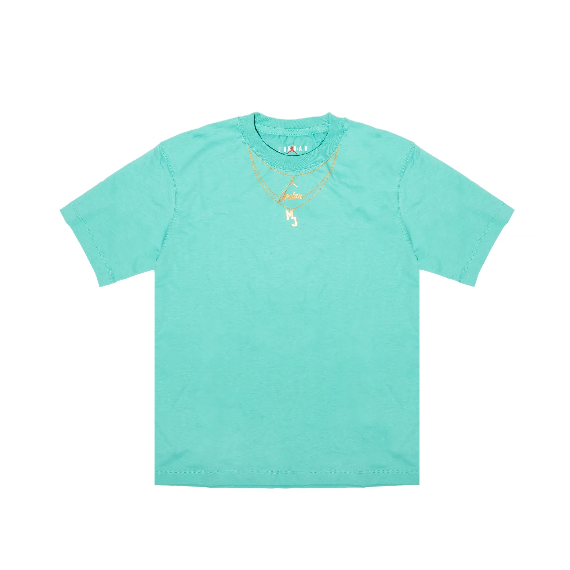 Air Jordan Womens Heritage Gold Chain T-Shirt 'Washed Teal'