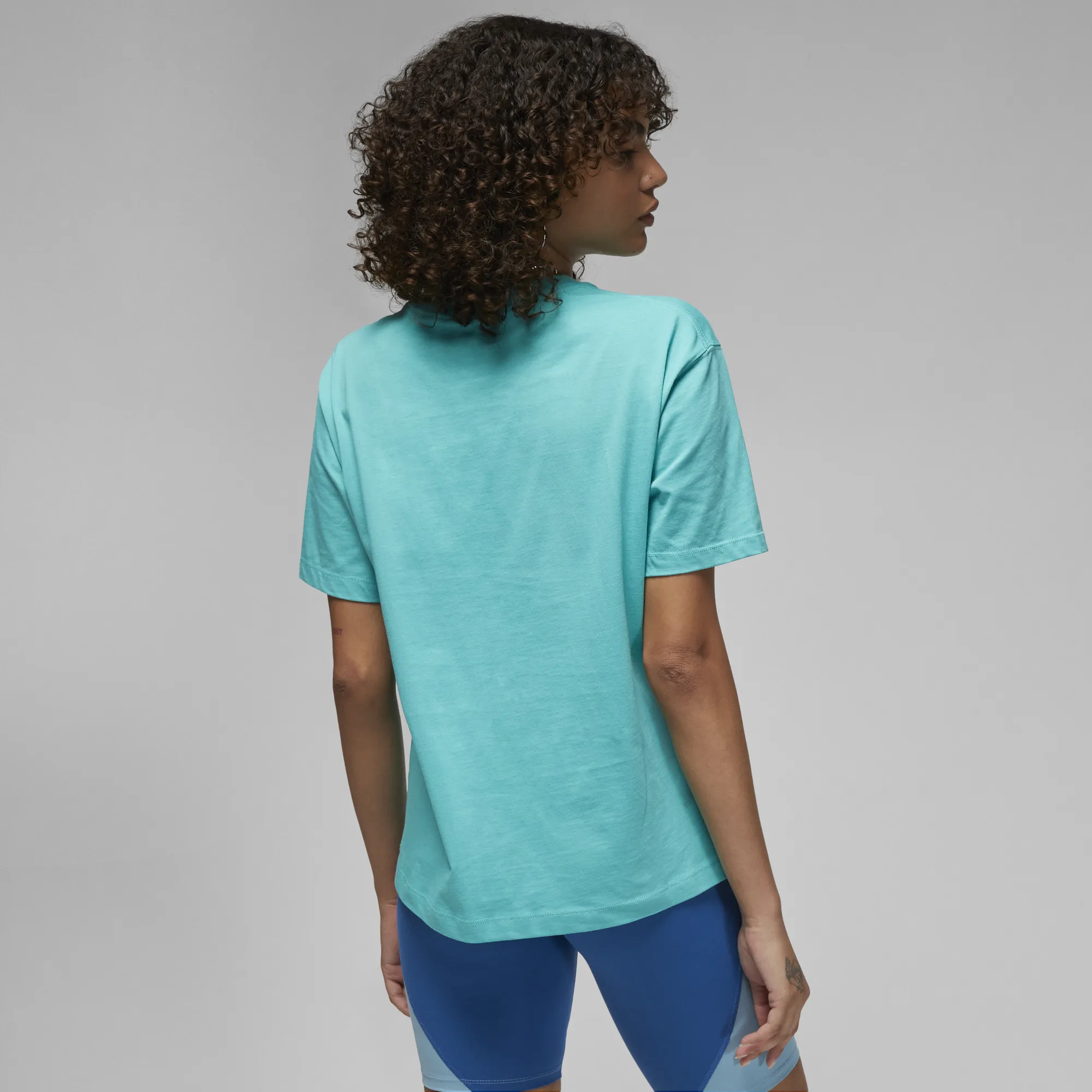 Air Jordan Womens Heritage Gold Chain T-Shirt 'Washed Teal'