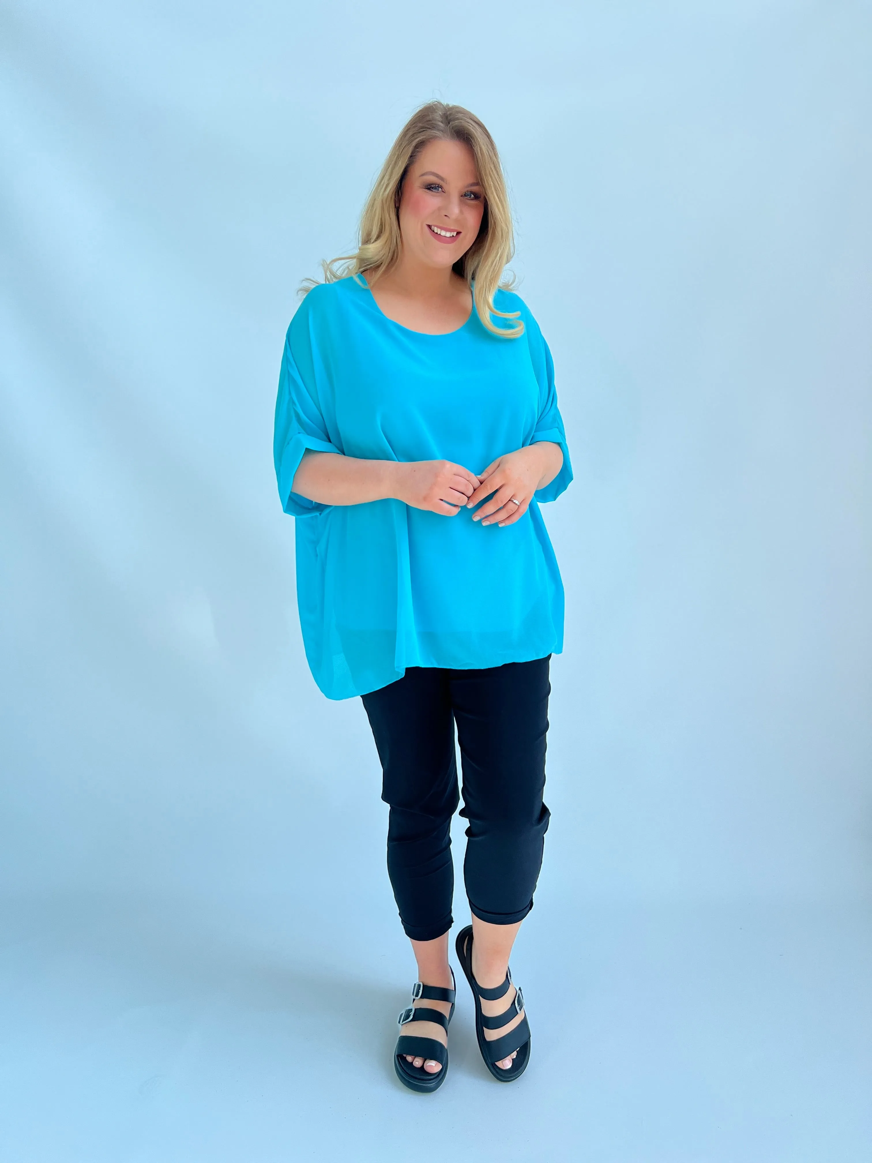 Alice Blouse in Turquoise