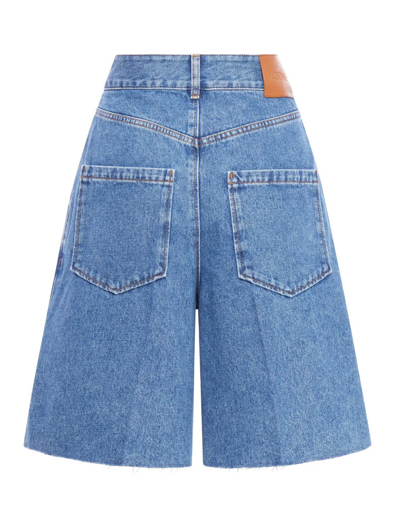 Anagram shorts in denim