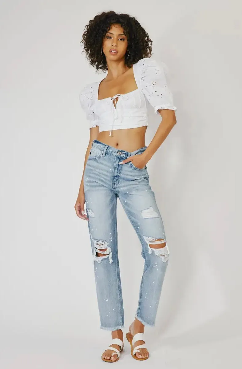 Angela Straight Fit Denim