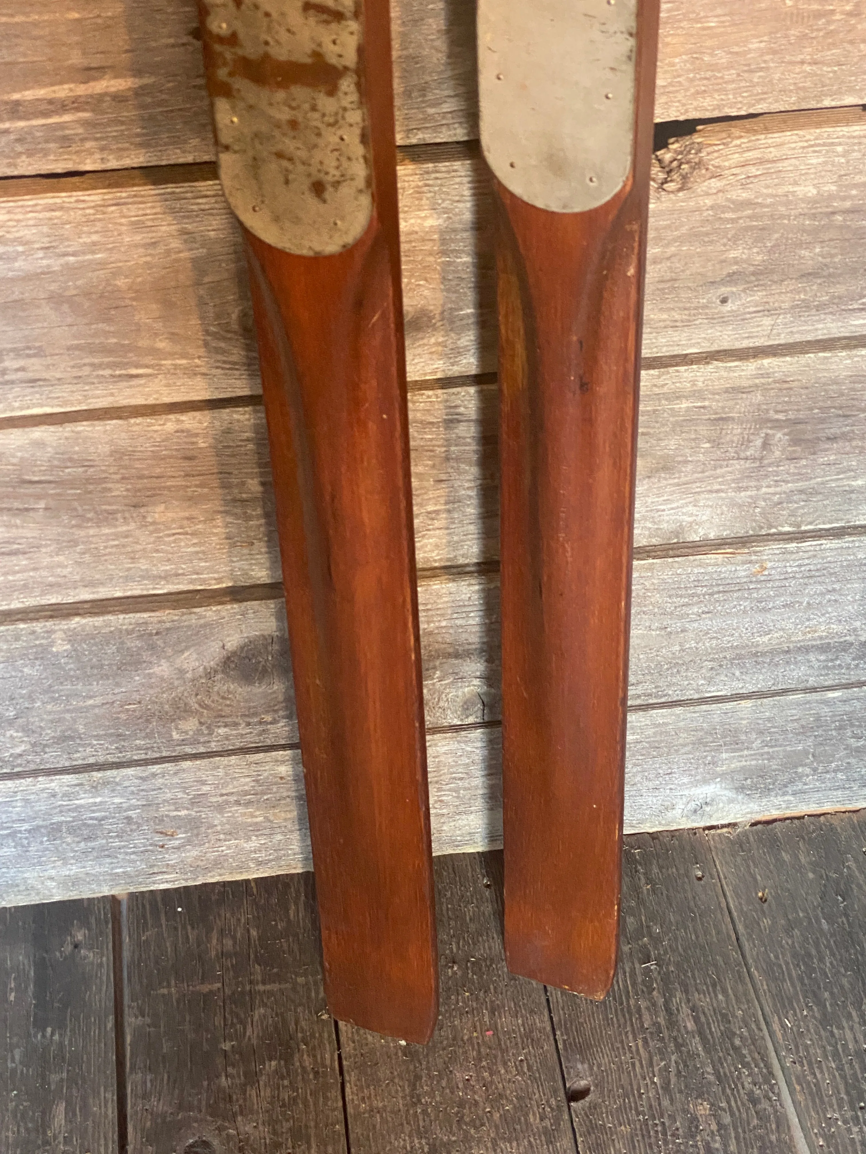 Antique R.H. Macy's Co. Wood Skis