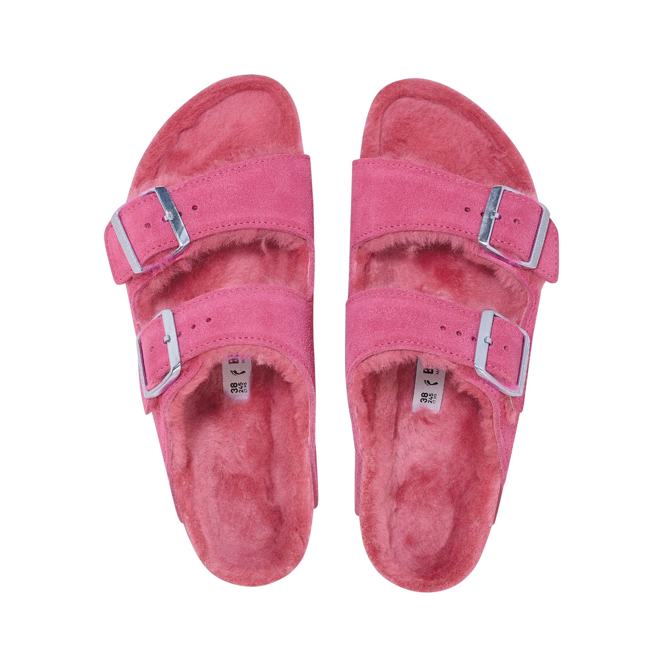 Arizona Shearling Fuchsia Tulip Suede Leather/Shearling