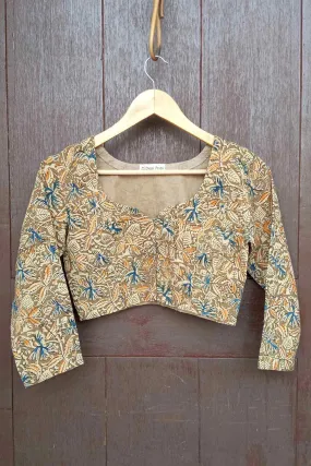 Bageecha Cotton Kalamkari Blouse