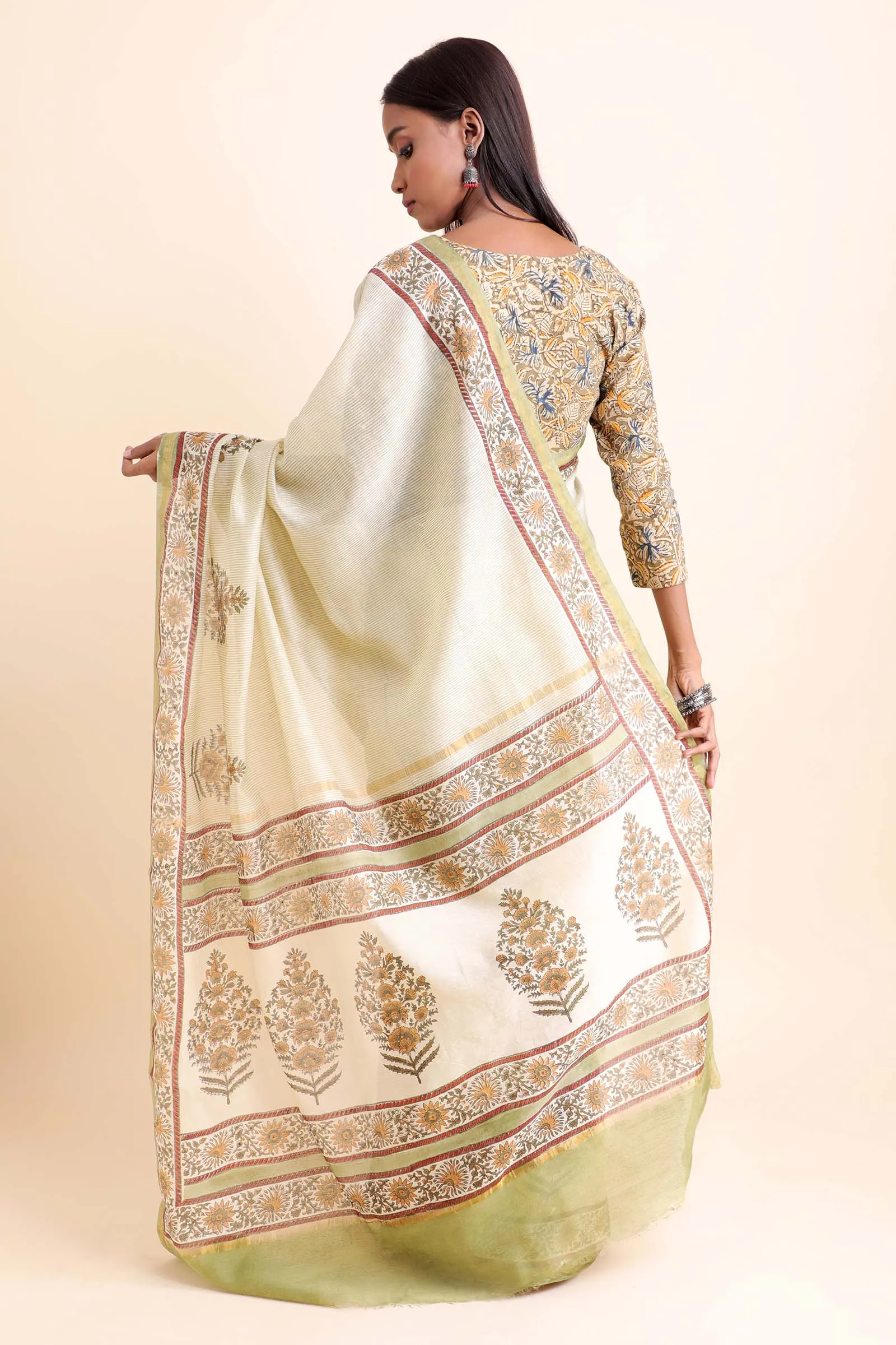 Bageecha Cotton Kalamkari Blouse