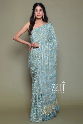 Bandhej Ghatchola Silk Saree with Zari work