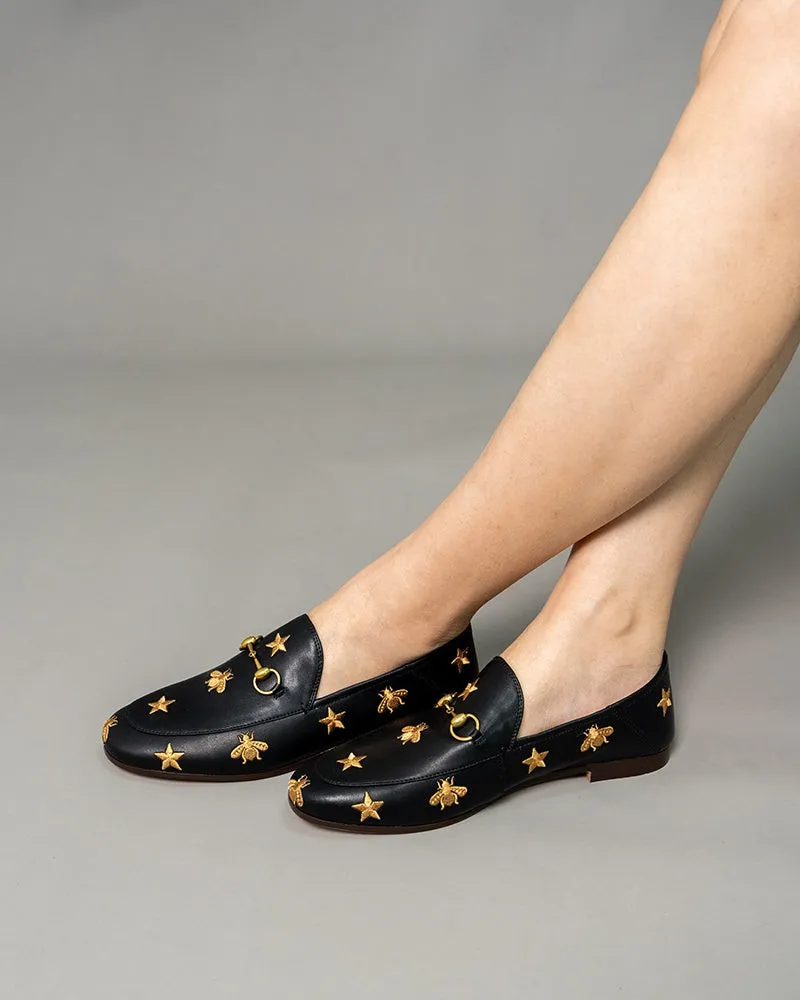 Bee and Star Leather Loafers