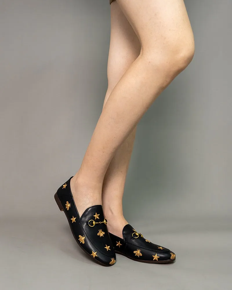 Bee and Star Leather Loafers