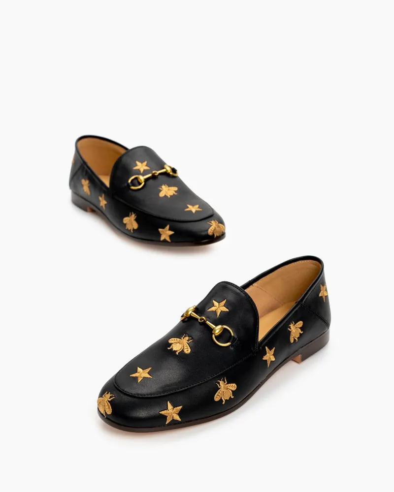 Bee and Star Leather Loafers