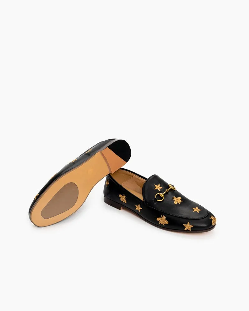 Bee and Star Leather Loafers