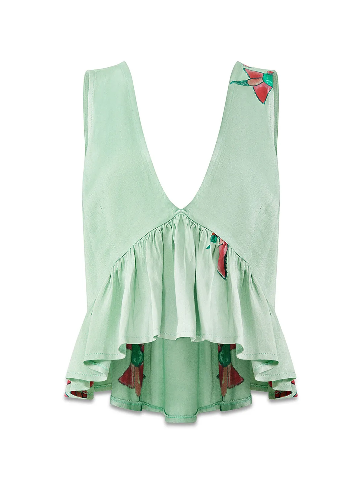 Bee Eater Sleeveless Peplum Top