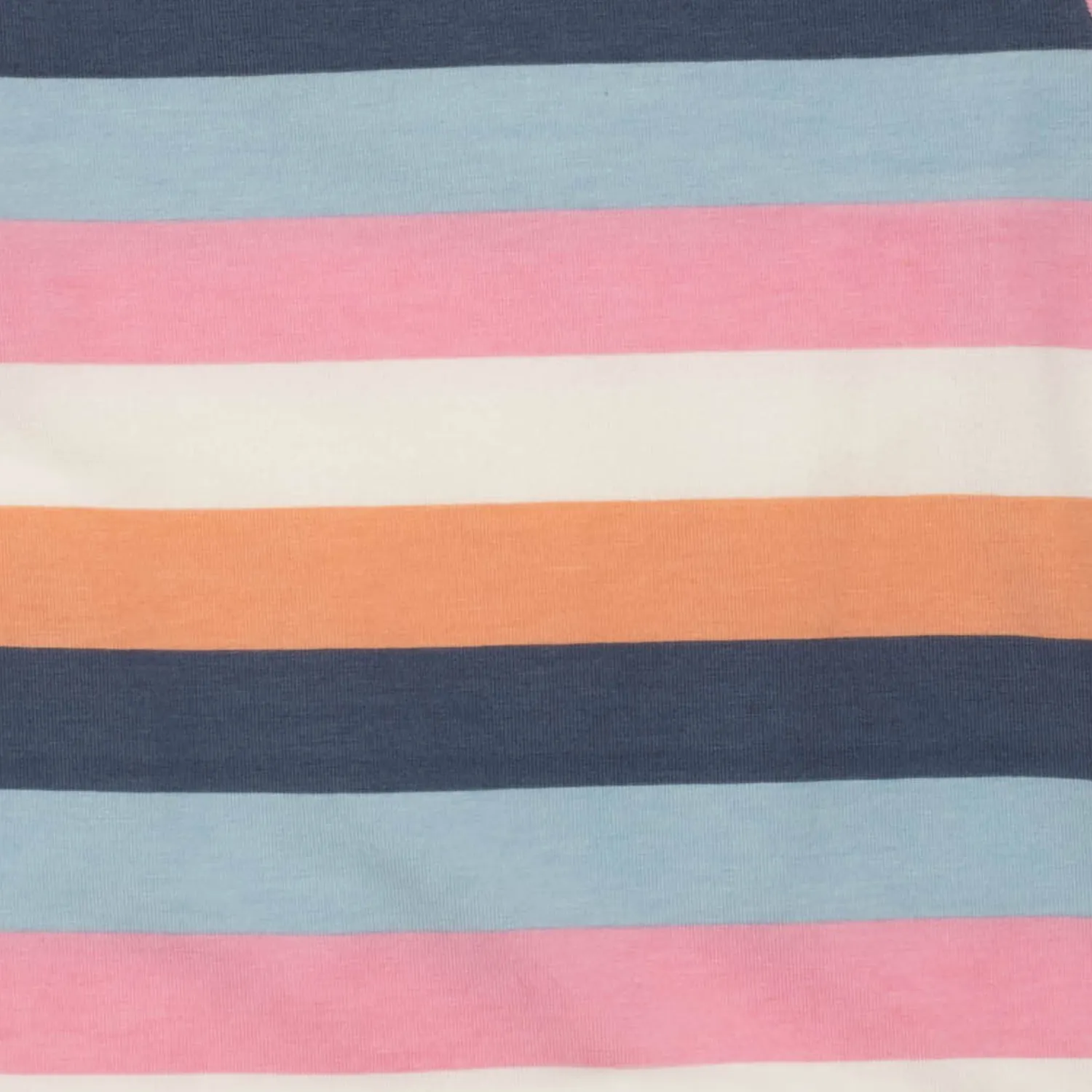 big multi stripe pink cloudstretch™ magnetic footie