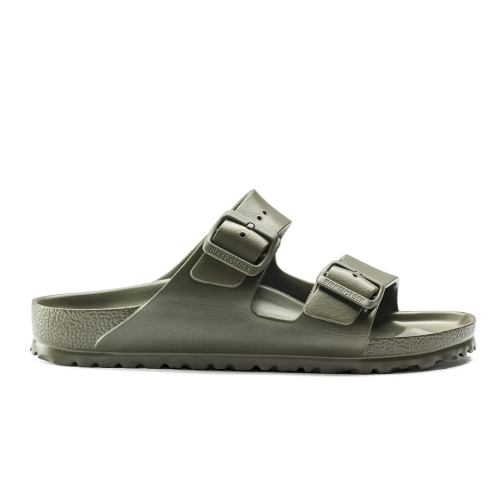 Birkenstock Arizona EVA Slide Sandal (Men) - Khaki/Green Buckle