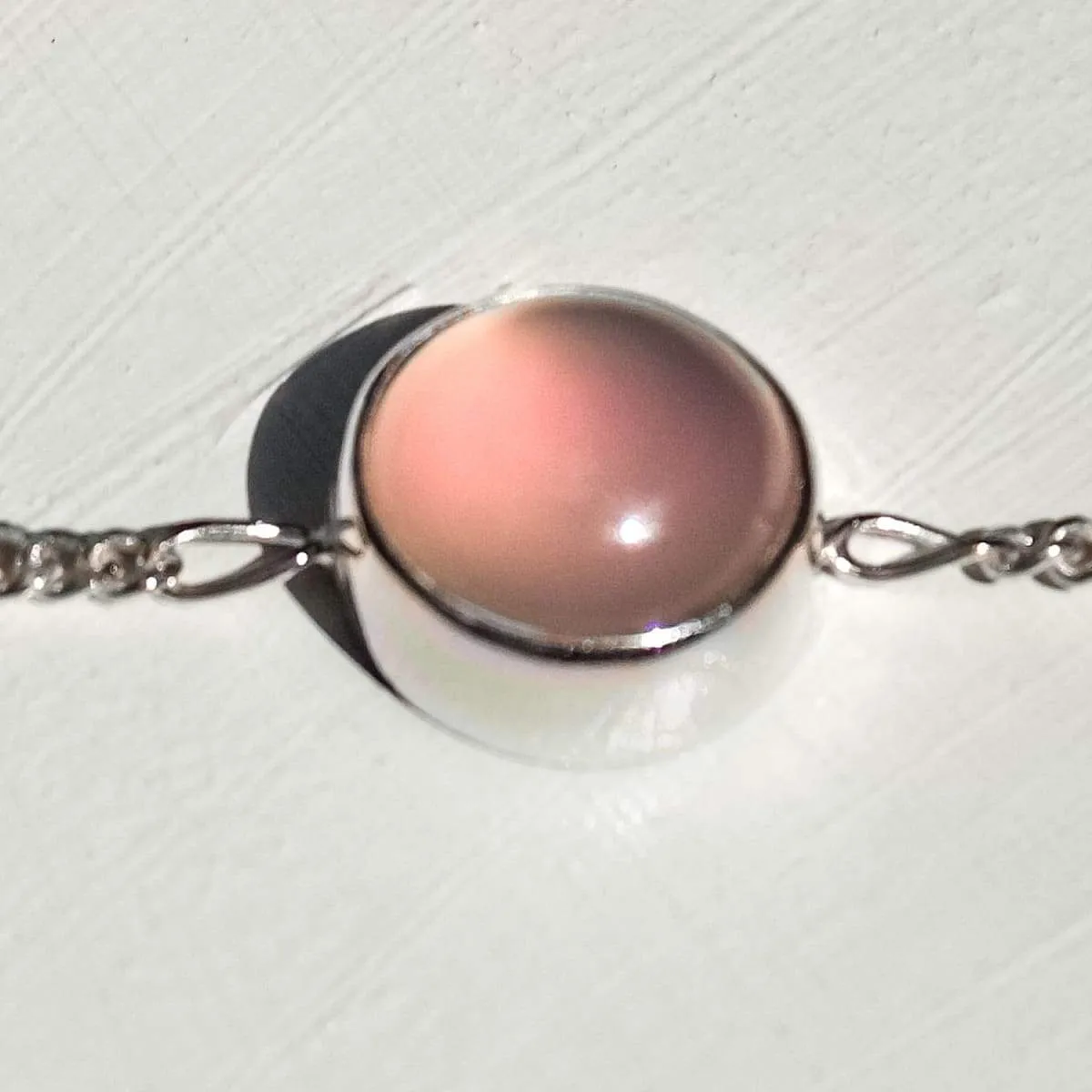 Birthstone Bracelet with Rose Quartz, Gemstone Bracelet, Handmade Jewelry, Gift