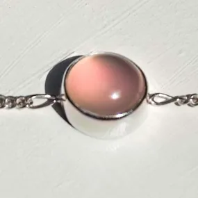 Birthstone Bracelet with Rose Quartz, Gemstone Bracelet, Handmade Jewelry, Gift