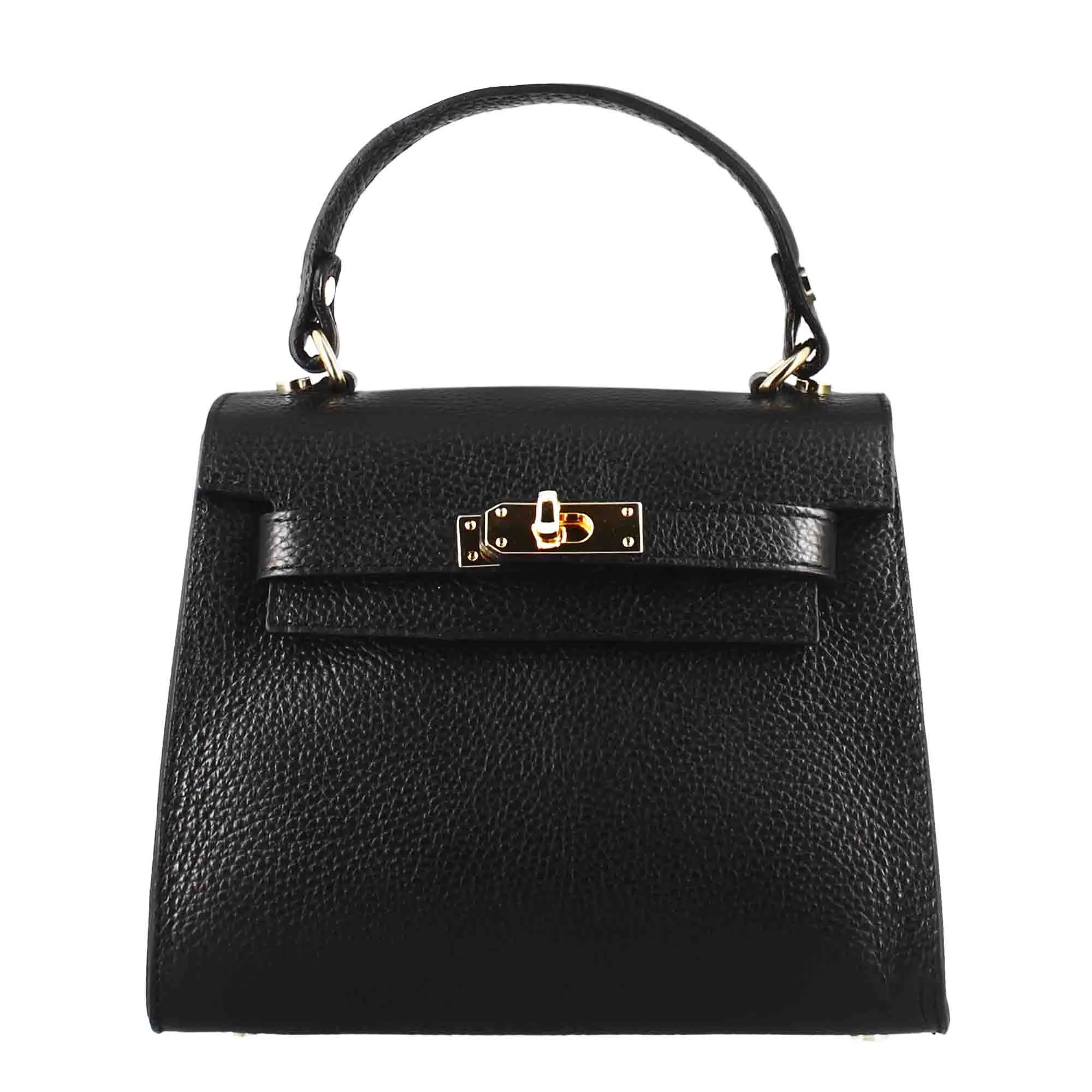 Borsa a mano Lady K da donna in pelle colore nero