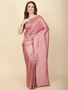 Brocade Zari Jaal Handloom Woven Saree