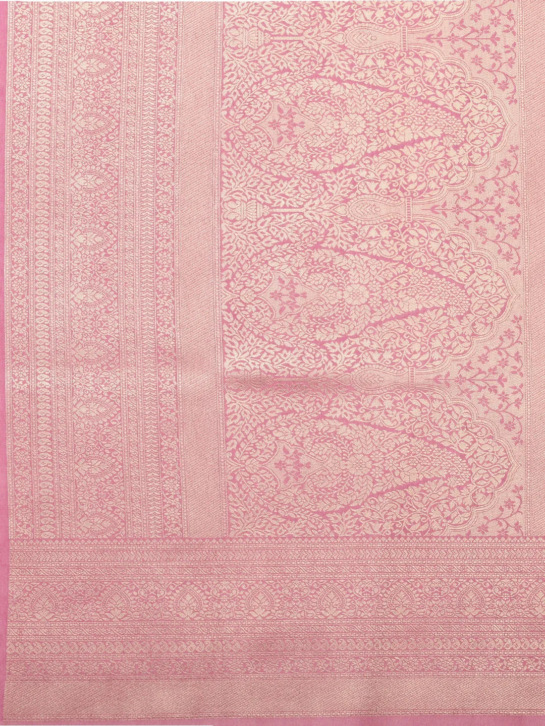 Brocade Zari Jaal Handloom Woven Saree