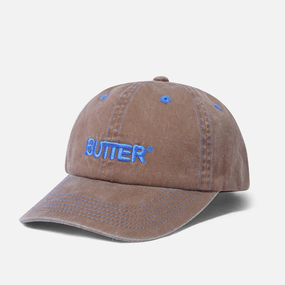 Butter Goods - Rounded Logo 6 Panel Cap - Bark