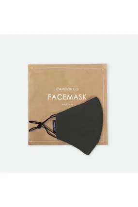 Camden Co - Face Mask - Linen - Black