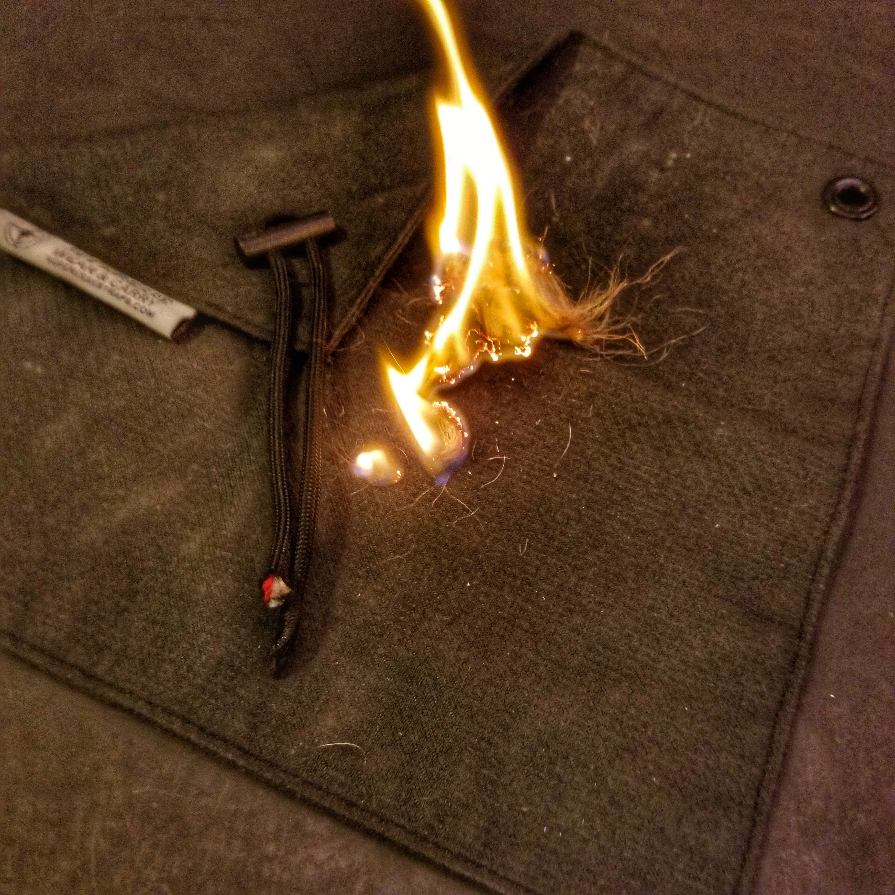 Camp Rag - Burn Proof Work Cloth built from Durable Kevlar Fabric w/ Lanyard Grommet.