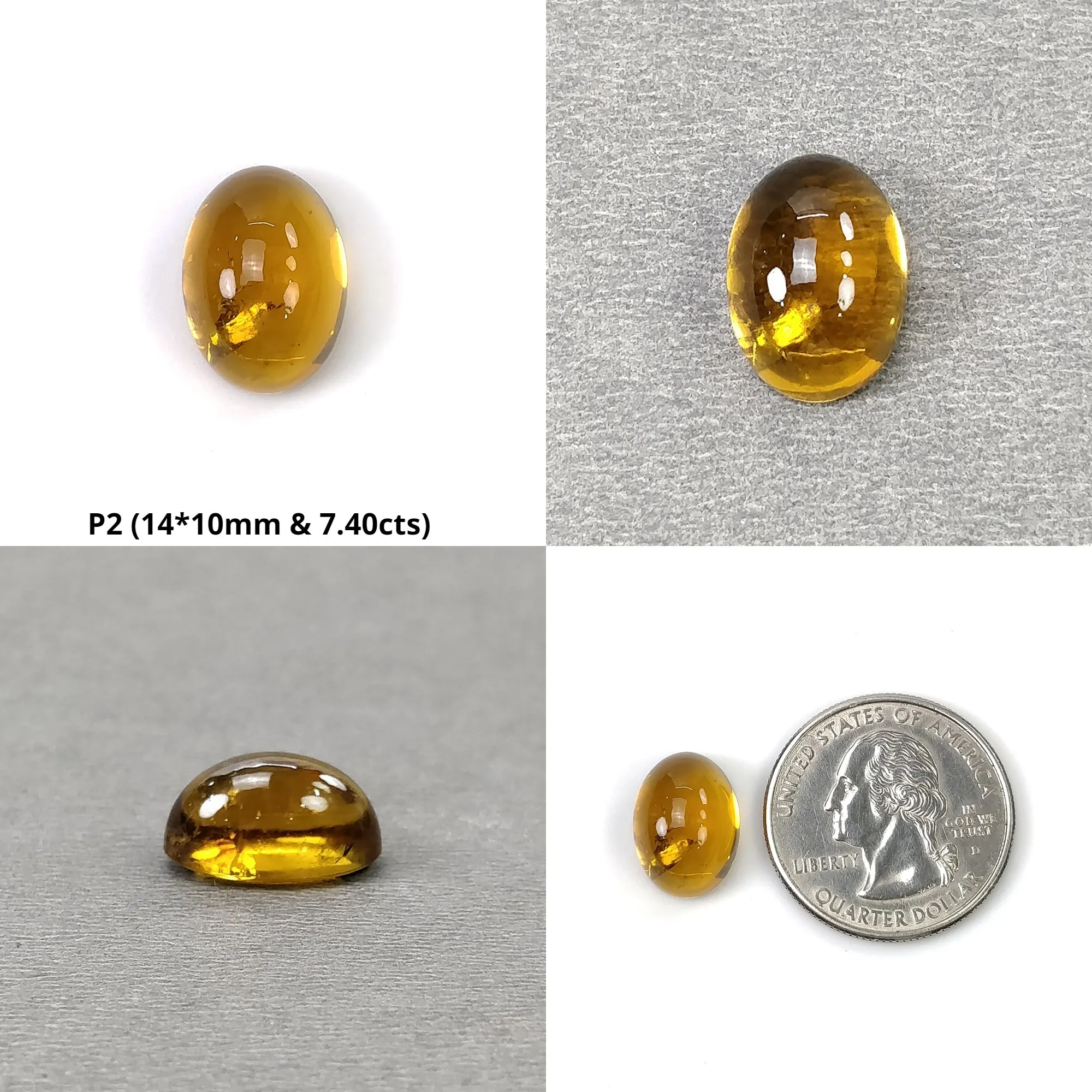 CITRINE Gemstone Cabochon : Natural Untreated Unheated Yellow Citrine Oval And Round Shape 1pcs 3pcs & 4pcs