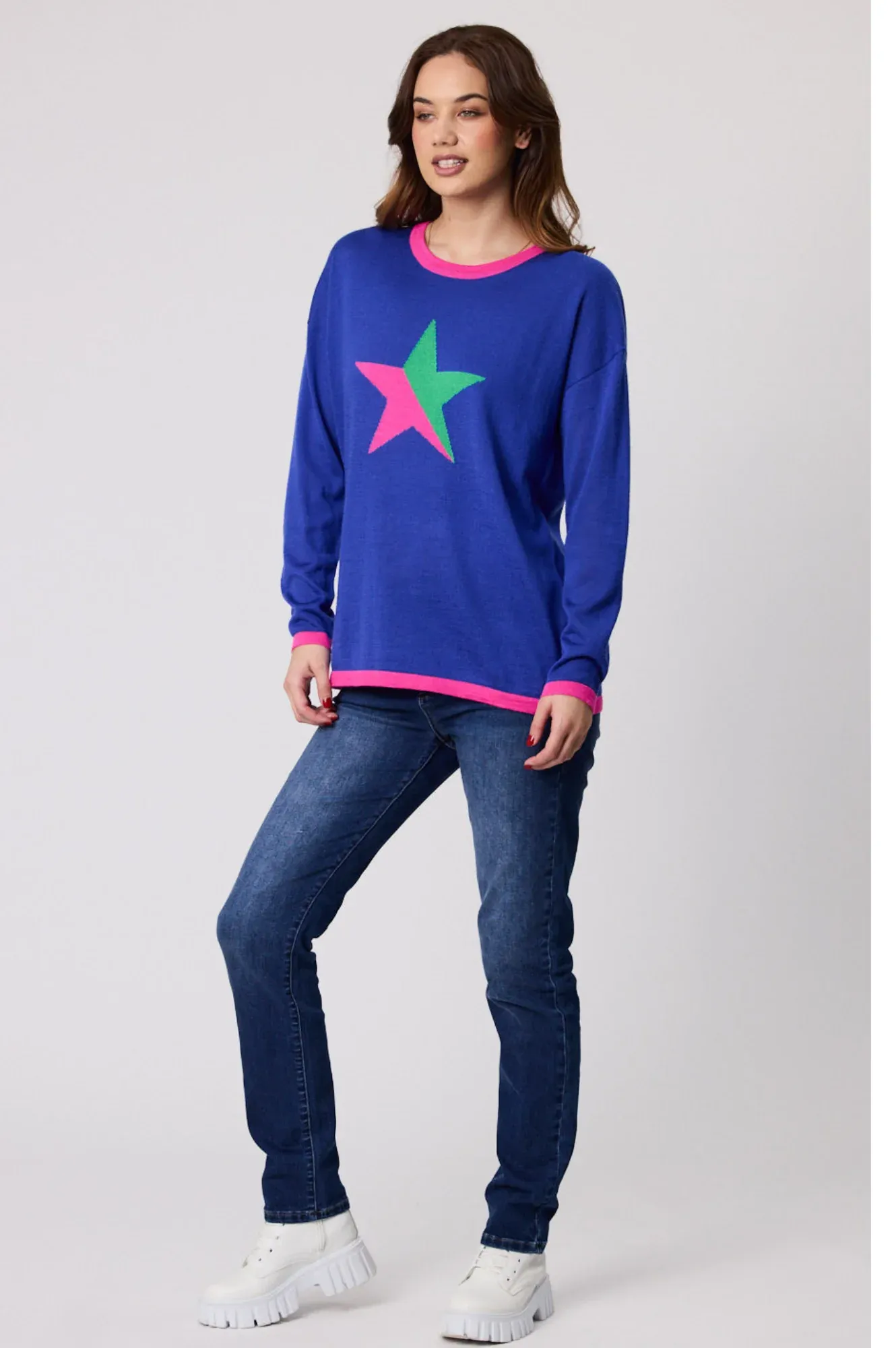 Classified Star Jumper - Cobalt