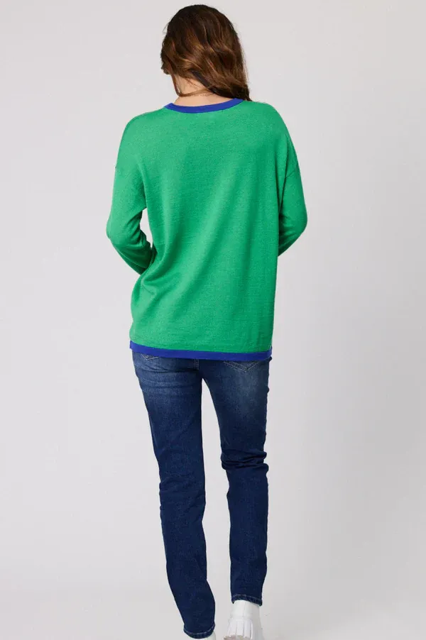 Classified Star Jumper - Green