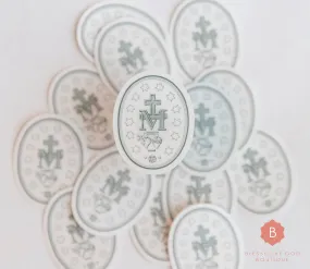 CLEAR Miraculous Medal Sticker