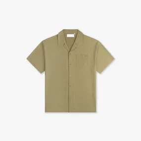 CROYEZ SEERSUCKER SHIRT - WASHED OLIVE