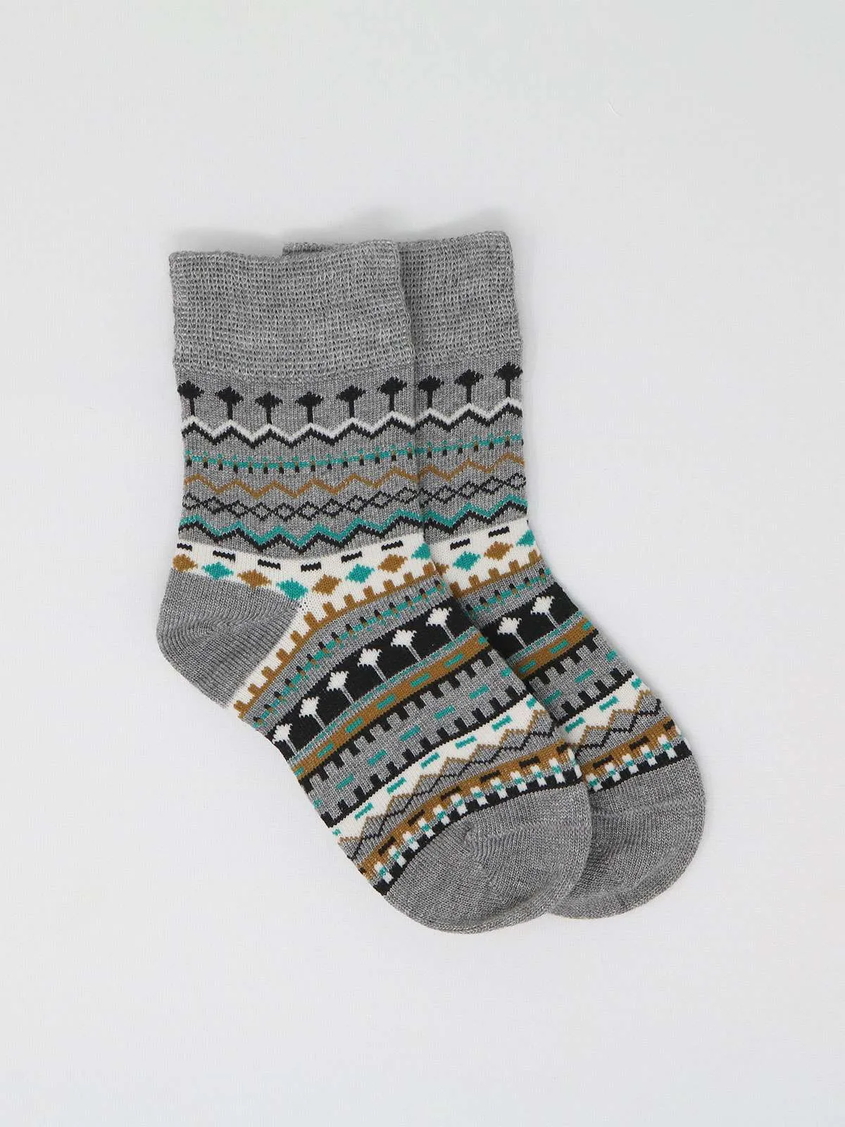 Dannie Baby Organic Cotton Fairisle Socks in a Bag - Multi