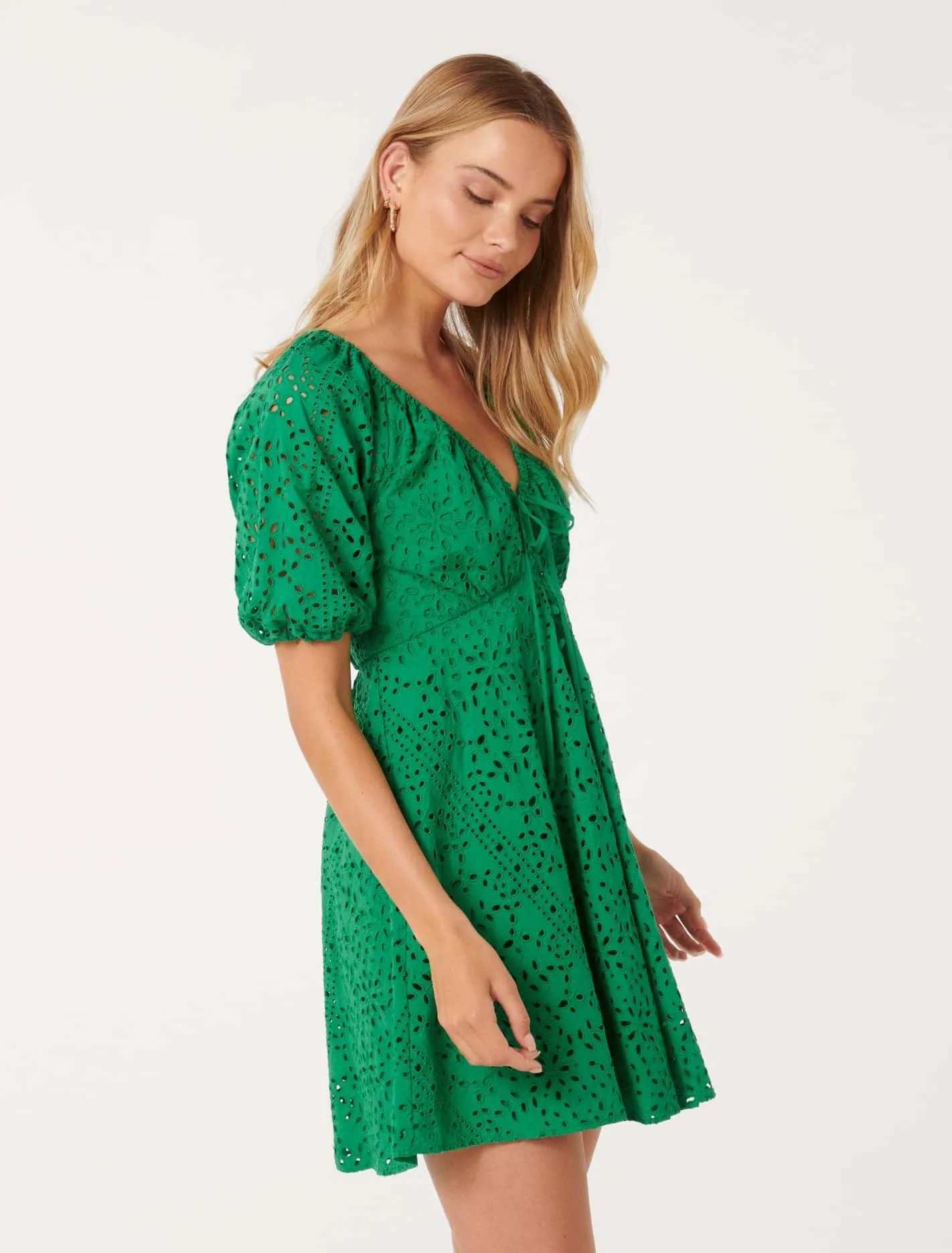 Darcie Embroidered Mini Dress