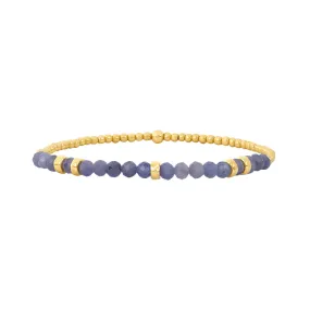 December Tanzanite and Rondelle Bracelet