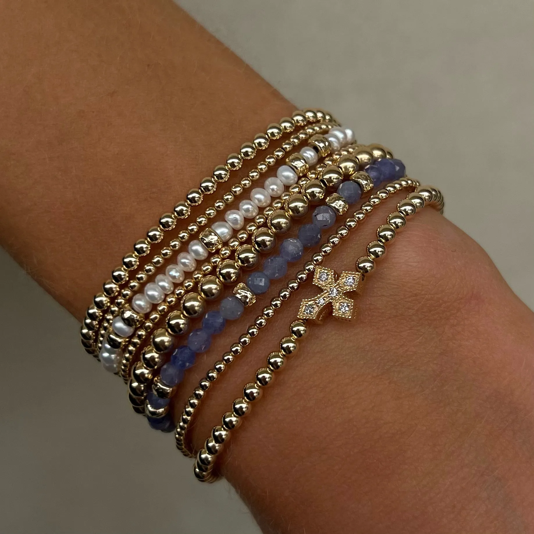 December Tanzanite and Rondelle Bracelet