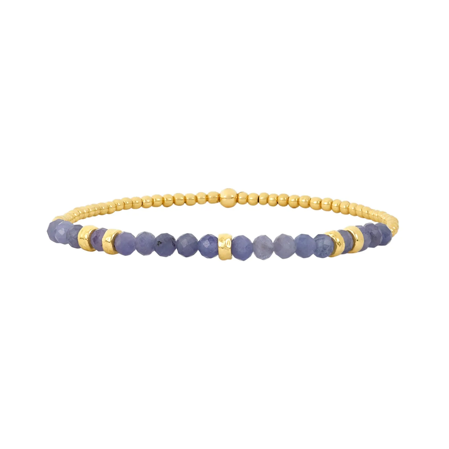 December Tanzanite and Rondelle Bracelet