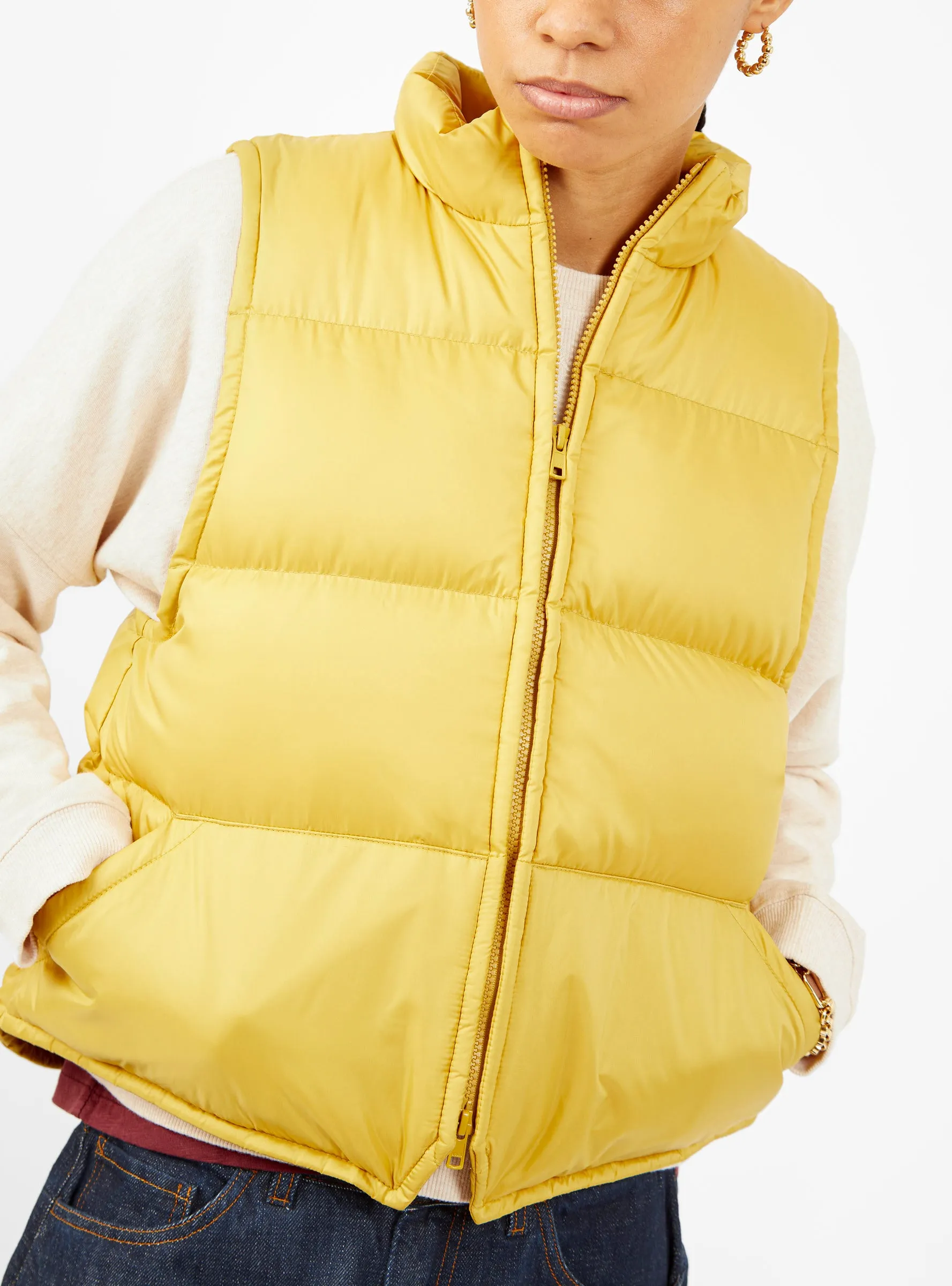 Down Vest Yellow