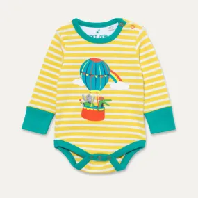 Ducky Zebra Yellow Striped Bodysuit